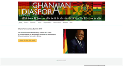Desktop Screenshot of ghanaiandiaspora.com